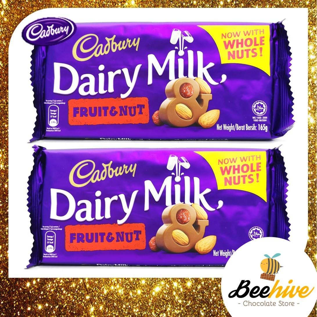 Cadbury Dairy Milk Fruit n Nut Chocolate Bar 2x165g
